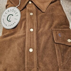 Criquet Brown Corduroy Polo Shirt